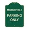 Signmission Motorcycle Parking Only Heavy-Gauge Aluminum Architectural Sign, 24" x 18", G-1824-23868 A-DES-G-1824-23868 - alternate 1
